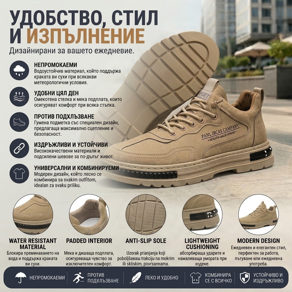 🔥 70% отстъпка | Ергономични комфортни велурени ортопедични обувки за ходене | Осигуряват опора на свода, облекчават болката и улесняват ходенето |