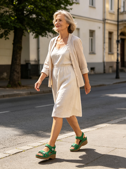【⏰60% отстъпка днес!】👡 Ортопедични сандали AMBETALE® за европейски жени ✅ Ергономична опора за свода ✅ Регулируема ширина ✅ Подчертават красотата на краката