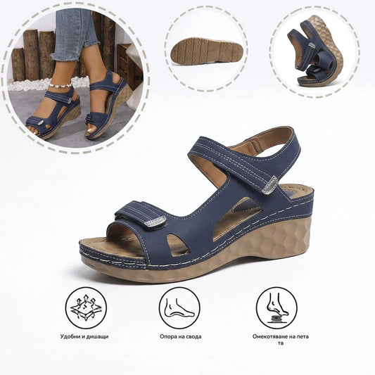 【⏰60% отстъпка днес!】👡 Ортопедични сандали AMBETALE® за европейски жени ✅ Ергономична опора за свода ✅ Регулируема ширина ✅ Подчертават красотата на краката