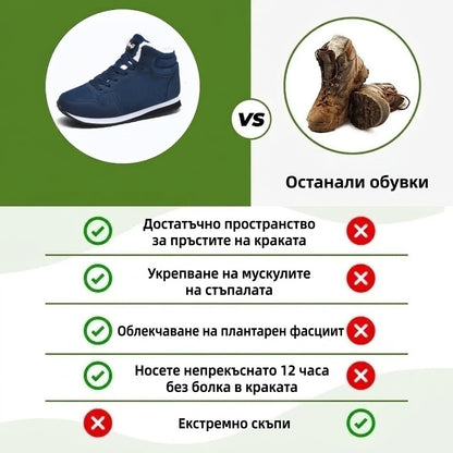 🎉 Специално предложение за днес: 70% отстъпка – не пропускайте! ⏰ Ергономични ортопедични зимни обувки, които ефективно облекчават болките в стъпалата,коленете и гърба ✅ подходящи както за мъже, така и за жени.