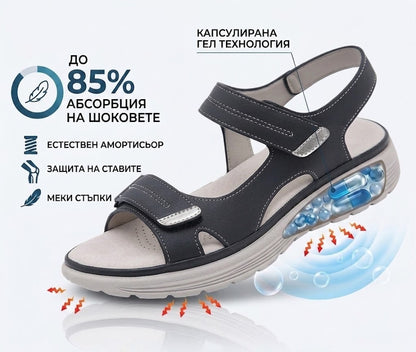 ⏰ Последен ден! 60% отстъпка! Не пропускайте! Ергономично проектирани ортопедични сандали с абсорбиране на удари. ✅ Здравословни ортопедични сандали, създадени специално за европейски жени.