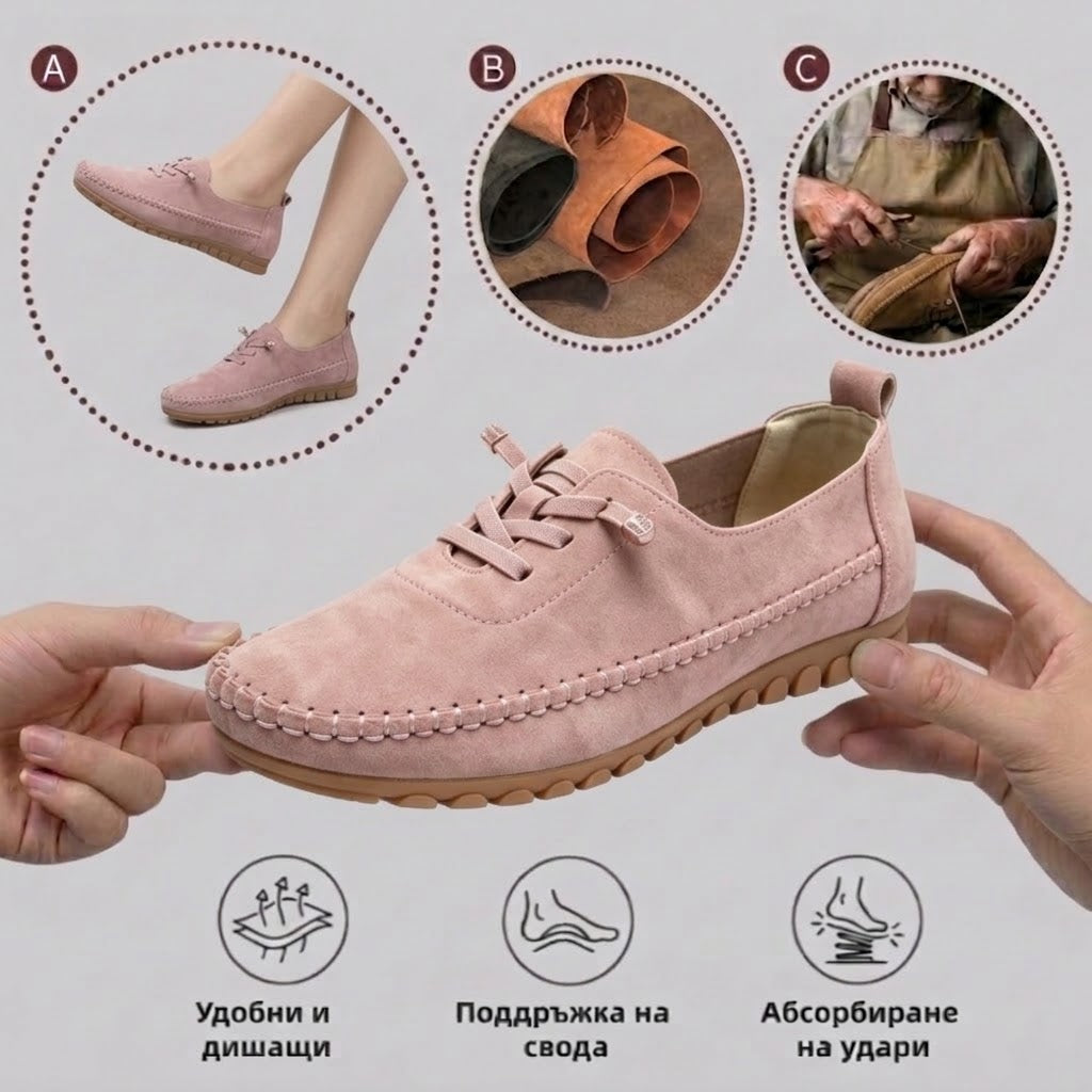 【⏰60% отстъпка днес! Не пропускайте!】AMBETALE® Ергономични велурени ортопедични мокасини✅ Разработени по поръчка за краката на европейски жени