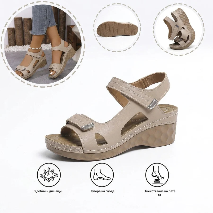 【⏰60% отстъпка днес!】👡 Ортопедични сандали AMBETALE® за европейски жени ✅ Ергономична опора за свода ✅ Регулируема ширина ✅ Подчертават красотата на краката