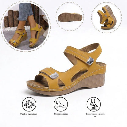 【⏰60% отстъпка днес!】👡 Ортопедични сандали AMBETALE® за европейски жени ✅ Ергономична опора за свода ✅ Регулируема ширина ✅ Подчертават красотата на краката
