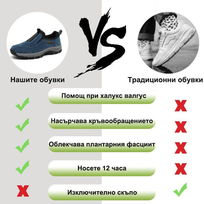 【⏰60% отстъпка днес! Не пропускайте!】Ергономично проектирани ортопедични обувки за ходене, абсорбиращи ударите✅️Здравословни ортопедични обувки, създадени специално за европейски мъже.