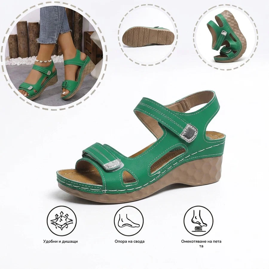 【⏰60% отстъпка днес!】👡 Ортопедични сандали AMBETALE® за европейски жени ✅ Ергономична опора за свода ✅ Регулируема ширина ✅ Подчертават красотата на краката