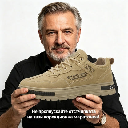 【⏰60% отстъпка днес! Не пропускайте!】Ергономично проектирани ортопедични обувки за ходене, абсорбиращи ударите✅️Здравословни ортопедични обувки, създадени специално за европейски мъже.