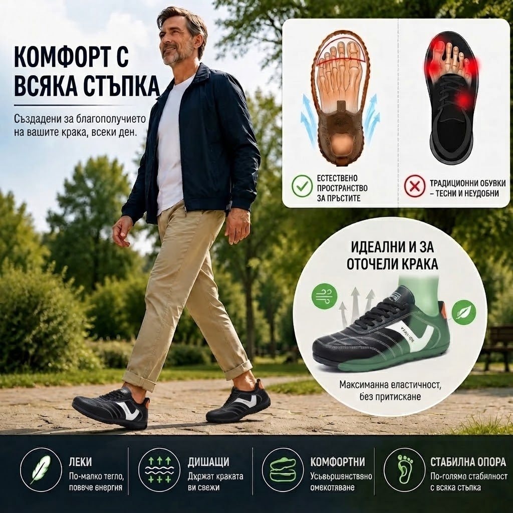 AMBETALE®|【⏰70% отстъпка днес! Не пропускайте!】Ергономично проектирани ортопедични обувки за ходене, абсорбиращи ударите✅️Здравословни ортопедични обувки, проектирани специално за европейски мъже