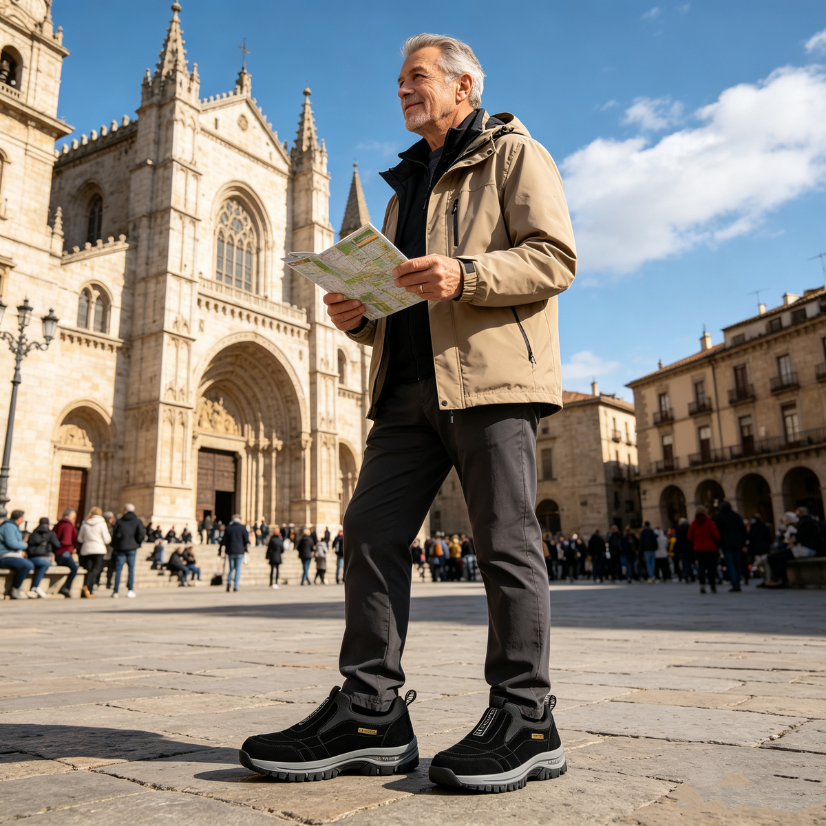 【⏰60% отстъпка днес! Не пропускайте!】Ергономично проектирани ортопедични обувки за ходене, абсорбиращи ударите✅️Здравословни ортопедични обувки, създадени специално за европейски мъже.