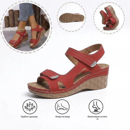 【⏰60% отстъпка днес!】👡 Ортопедични сандали AMBETALE® за европейски жени ✅ Ергономична опора за свода ✅ Регулируема ширина ✅ Подчертават красотата на краката