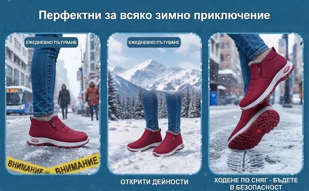 🎉 Специално предложение за днес: 60% отстъпка – не пропускайте! ⏰ Ергономични ортопедични зимни обувки, които ефективно облекчават болките в стъпалата,коленете и гърба ✅ подходящи както за мъже, така и за жени.