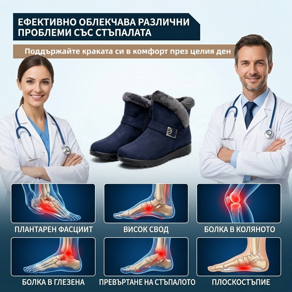 AMBETALE®|🎉 Специална оферта за днес: 70% отстъпка – не я пропускайте!|⏰ Ергономични ортопедични зимни обувки✅които ефективно облекчават болките в стъпалата, коленете и гърба.