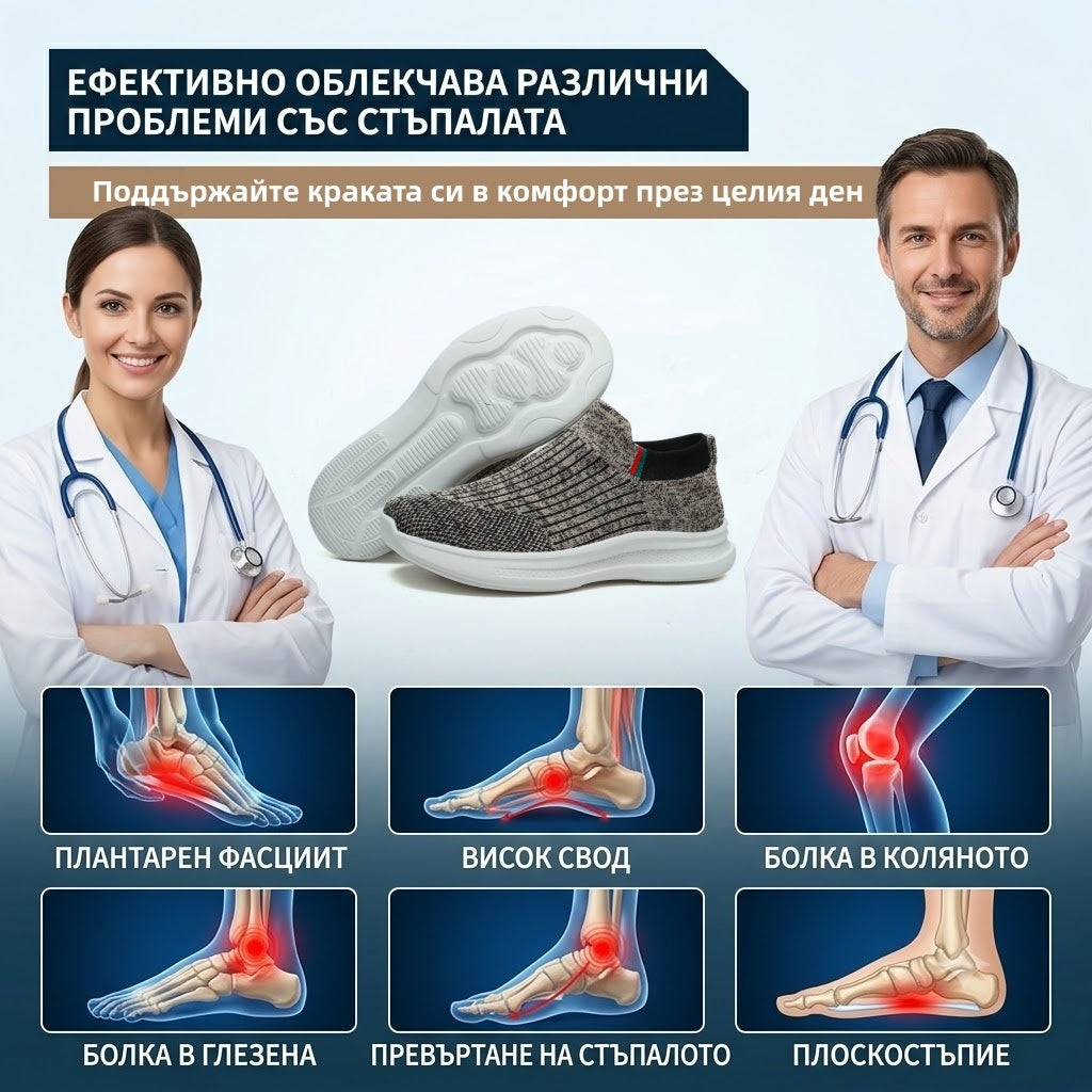 【⏰60% отстъпка днес! Не пропускайте!】Ергономично проектирани ортопедични обувки за ходене, абсорбиращи ударите✅️Здравословни ортопедични обувки, създадени специално за европейски мъже.