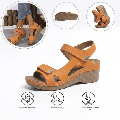 【⏰60% отстъпка днес!】👡 Ортопедични сандали AMBETALE® за европейски жени ✅ Ергономична опора за свода ✅ Регулируема ширина ✅ Подчертават красотата на краката