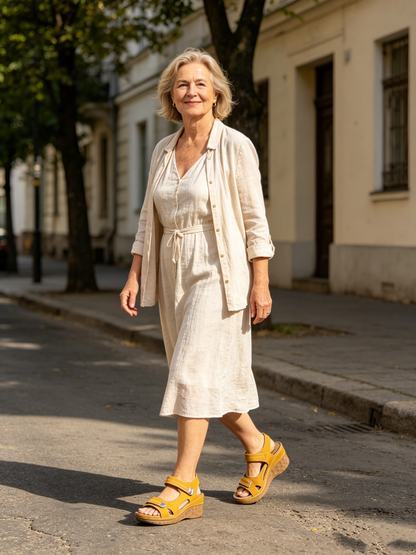 【⏰60% отстъпка днес!】👡 Ортопедични сандали AMBETALE® за европейски жени ✅ Ергономична опора за свода ✅ Регулируема ширина ✅ Подчертават красотата на краката