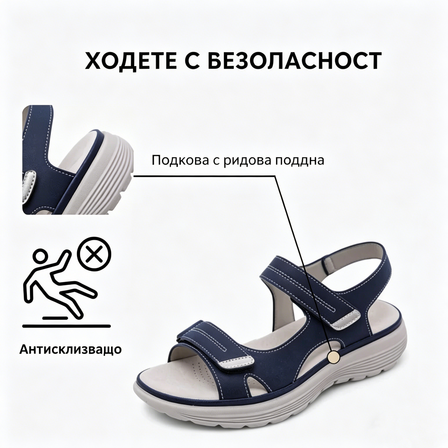 ⏰ Последен ден! 60% отстъпка! Не пропускайте! Ергономично проектирани ортопедични сандали с абсорбиране на удари. ✅ Здравословни ортопедични сандали, създадени специално за европейски жени.
