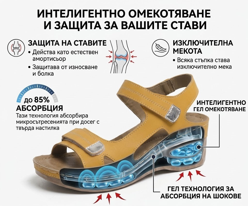 【⏰60% отстъпка днес!】👡 Ортопедични сандали AMBETALE® за европейски жени ✅ Ергономична опора за свода ✅ Регулируема ширина ✅ Подчертават красотата на краката