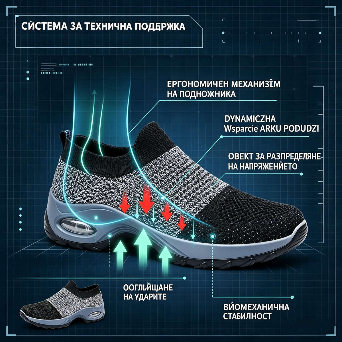 【⏰60% отстъпка днес! Не пропускайте!】AMBETALE®Ергономично проектирани ортопедични обувки за ходене, абсорбиращи ударите✅️Здравословни ортопедични обувки, създадени специално за европейски жени.