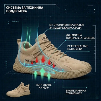 【⏰60% отстъпка днес! Не пропускайте!】Ергономично проектирани ортопедични обувки за ходене, абсорбиращи ударите✅️Здравословни ортопедични обувки, създадени специално за европейски мъже.