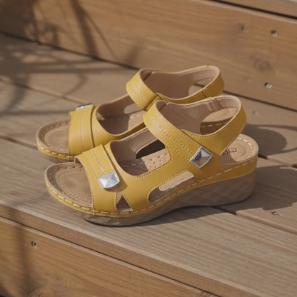 【⏰60% отстъпка днес!】👡 Ортопедични сандали AMBETALE® за европейски жени ✅ Ергономична опора за свода ✅ Регулируема ширина ✅ Подчертават красотата на краката