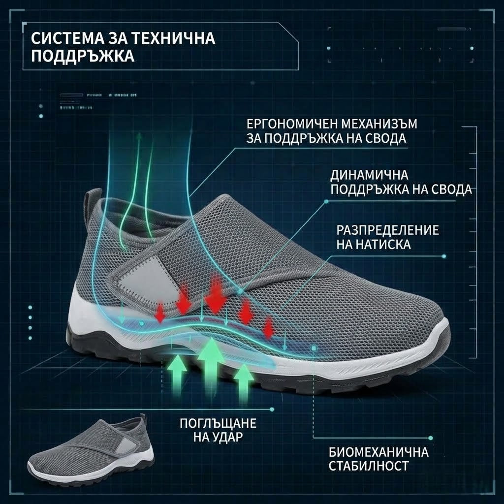 【⏰60% отстъпка днес! Не пропускайте!】Ергономично проектирани ортопедични обувки за ходене, абсорбиращи ударите✅️Здравословни ортопедични обувки, създадени специално за европейски мъже.