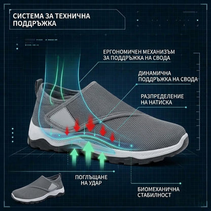 【⏰60% отстъпка днес! Не пропускайте!】Ергономично проектирани ортопедични обувки за ходене, абсорбиращи ударите✅️Здравословни ортопедични обувки, създадени специално за европейски мъже.