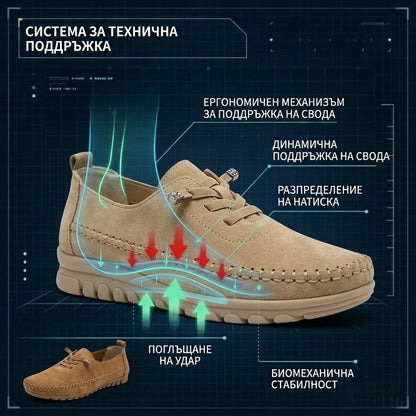 【⏰60% отстъпка днес! Не пропускайте!】AMBETALE® Ергономични велурени ортопедични мокасини✅ Разработени по поръчка за краката на европейски жени